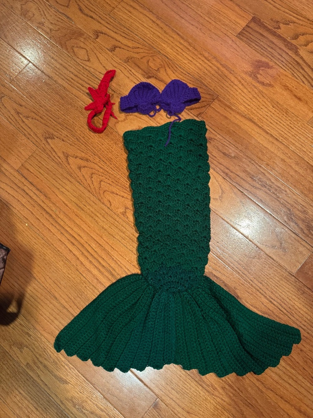 Baby crochet mermaid outfit